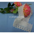 White Stretch Wedding Lace Trim Vải